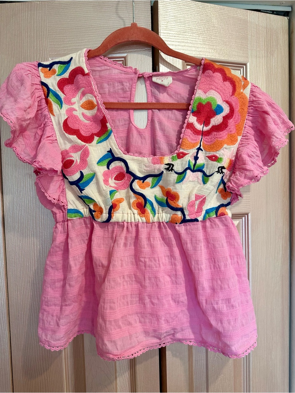 Anthropologie Plenty by Tracy Reese
Embroidered Babydoll Blouse - Picture 5 of 9
